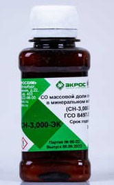 ГСО массовой доли серы в темных нефтепродуктах СН-3,000-ЭК амп 5 Анализаторы элементного состава