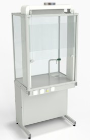 Шкаф демонстрационный напольный с электрикой евронога 950х650х2245 раб. поверхность LABGRADE-лайт 56.0567.11.18 Нагревающие устройства